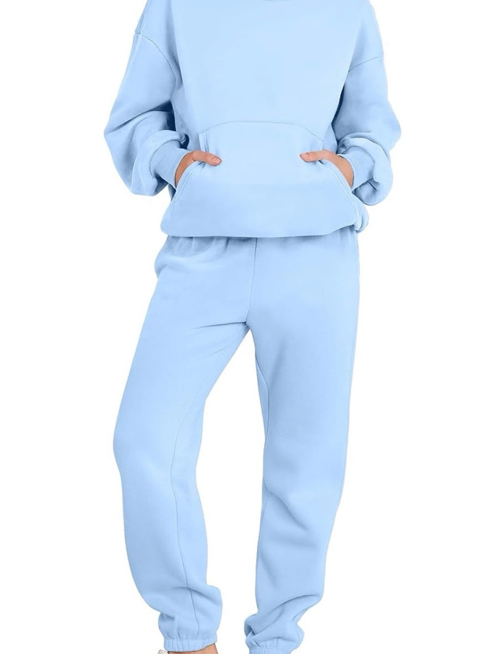 Light Blue Women's Fleece Jogger Set